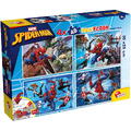 LISCIANI Puzzle de colorat maxi  - Spiderman (4 x 48 de piese)