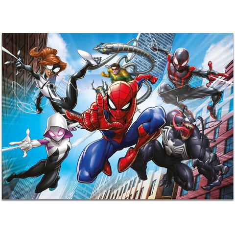 LISCIANI Puzzle de colorat maxi  - Spiderman (4 x 48 de piese)