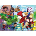 LISCIANI Puzzle de colorat maxi - Paienjenelul Marvel si prietenii lui uimitori (4 x 48 de piese)