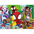 LISCIANI Puzzle de colorat maxi - Paienjenelul Marvel si prietenii lui uimitori (4 x 48 de piese)