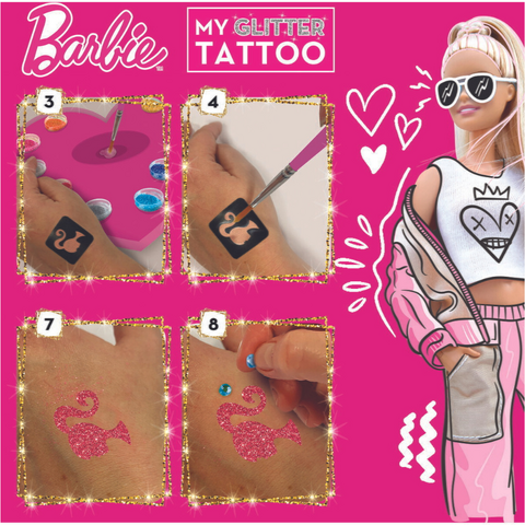 LISCIANI Setul meu de tatuaje cu sclipici - Barbie