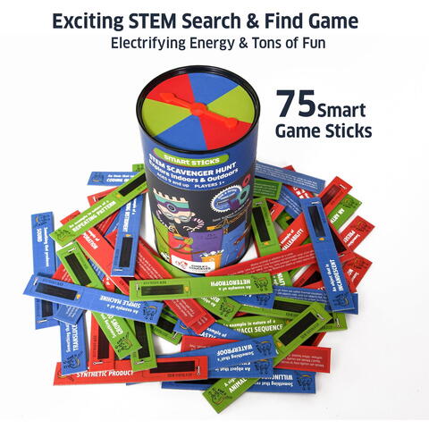 Chalk and Chuckles Joc Smart Sticks - Vanatoarea de comori STEM