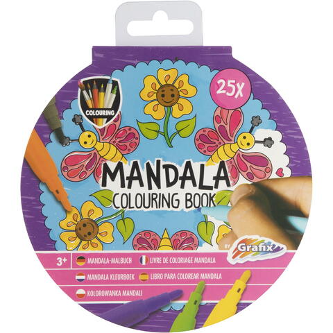 Grafix Carte de colorat - Mandale (mov)
