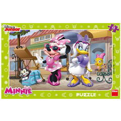 Puzzle - Minnie si Daisy la plimbare (15 piese) - RESIGILAT