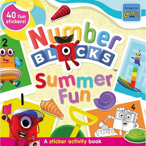 Carticica cu abtibilduri Numberblocks - Summer Fun