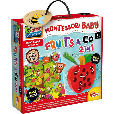 LISCIANI Joc Montessori 2 in 1 - Fructe