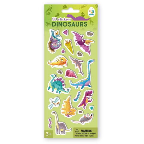 Dodo Set abtibilduri 3D - Dinozauri