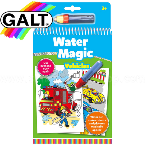 Galt Water Magic: Carte de colorat Vehicule - RESIGILAT