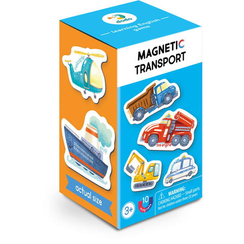 Dodo Set magnetic - Invat mijloacele de transport in lb. engleza