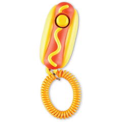 Brightkins Jucarie dresaj caini - Clicker Hot dog