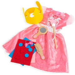 BIGJIGS Toys Set costum si accesorii de printesa pentru copii