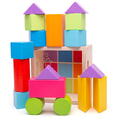 BIGJIGS Toys Cuburi din lemn - Set 17 piese