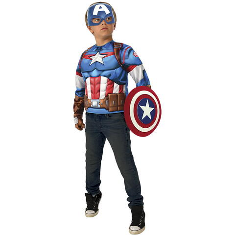 Rubies Set Captain America - Bluza & accesorii