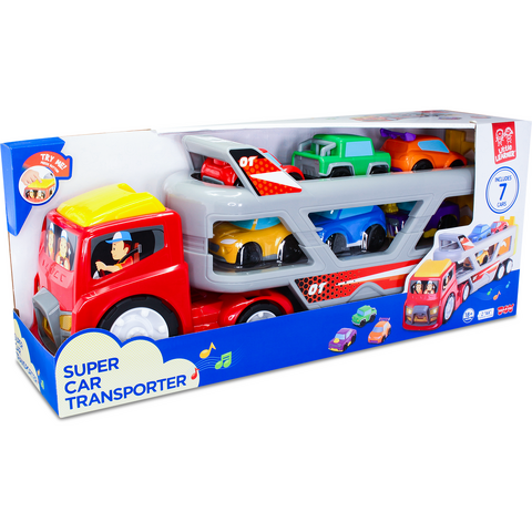 Little Learner Jucarie interactiva - Camion cu platforma auto