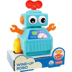 Jucarie interactiva - Robotel cu cheita (albastru)