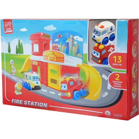 Little Learner Joc de constructie - Prima mea statie de pompieri