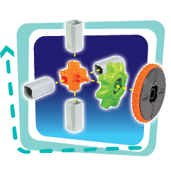 STEM kidz Set de constructie 3 in 1 STEM - Atelierul de vehicule