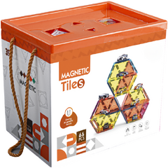 Joc magnetic - Parcarea masinutelor 66 piese (7.5 cm)