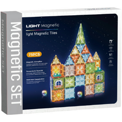 Joc magnetic Diamond cu lumini  - 75 piese (7.5 cm)