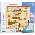 Bufnitel Magnetic Tablita de desen 2 in 1 cu magneti - Labirint colorat
