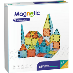 Joc de constructie magnetic - 43 piese (5.5 cm)