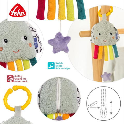 Fehn Jucarie muzicala mini - Caracatita colorata
