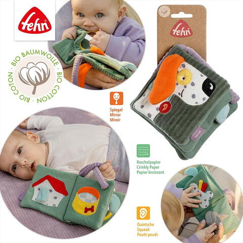 Fehn Carte din plus pentru bebelusi - Catelus NATUR