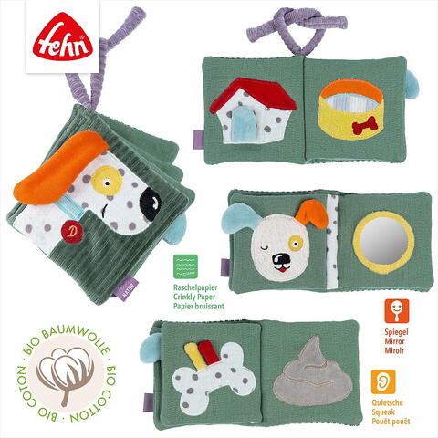 Fehn Carte din plus pentru bebelusi - Catelus NATUR