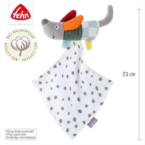 Fehn Jucarie doudou mini - Catelus NATUR
