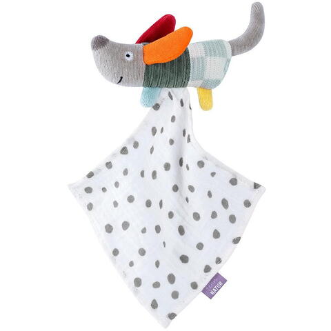 Fehn Jucarie doudou mini - Catelus NATUR
