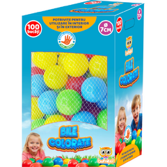 Set educativ 100 bile colorate (cutie)
