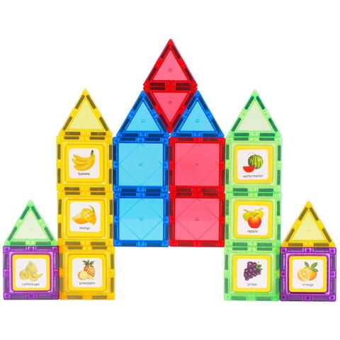 MAGPLAYER Set de constructie magnetic 3D - 28 piese - RESIGILAT