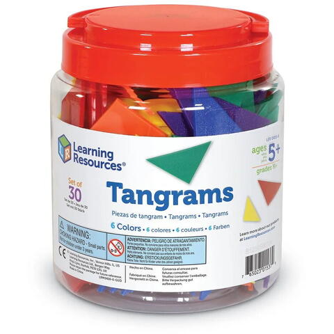Learning Resources Tangram in 6 culori