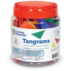 Learning Resources Tangram in 6 culori