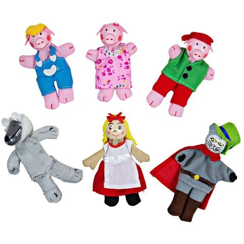 BIGJIGS Toys Set papusi degetar - Povestile copilariei