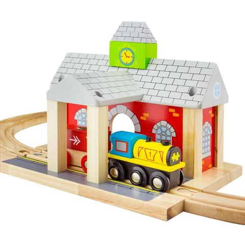BIGJIGS Toys Gara din lemn