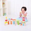 BIGJIGS Toys Cuburi colorate pentru construit