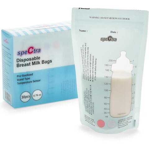 SPECTRA Pungi stocare lapte matern cu fermoar (30 buc.)