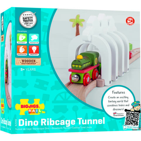 BIGJIGS Toys Tunel Dino