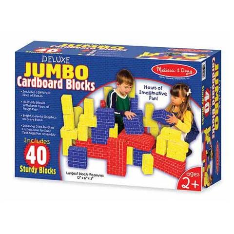 Melissa&Doug - Cuburi carton Jumbo 40