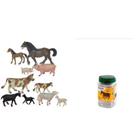 Animale domestice cu puii set de 10 figurine - Miniland